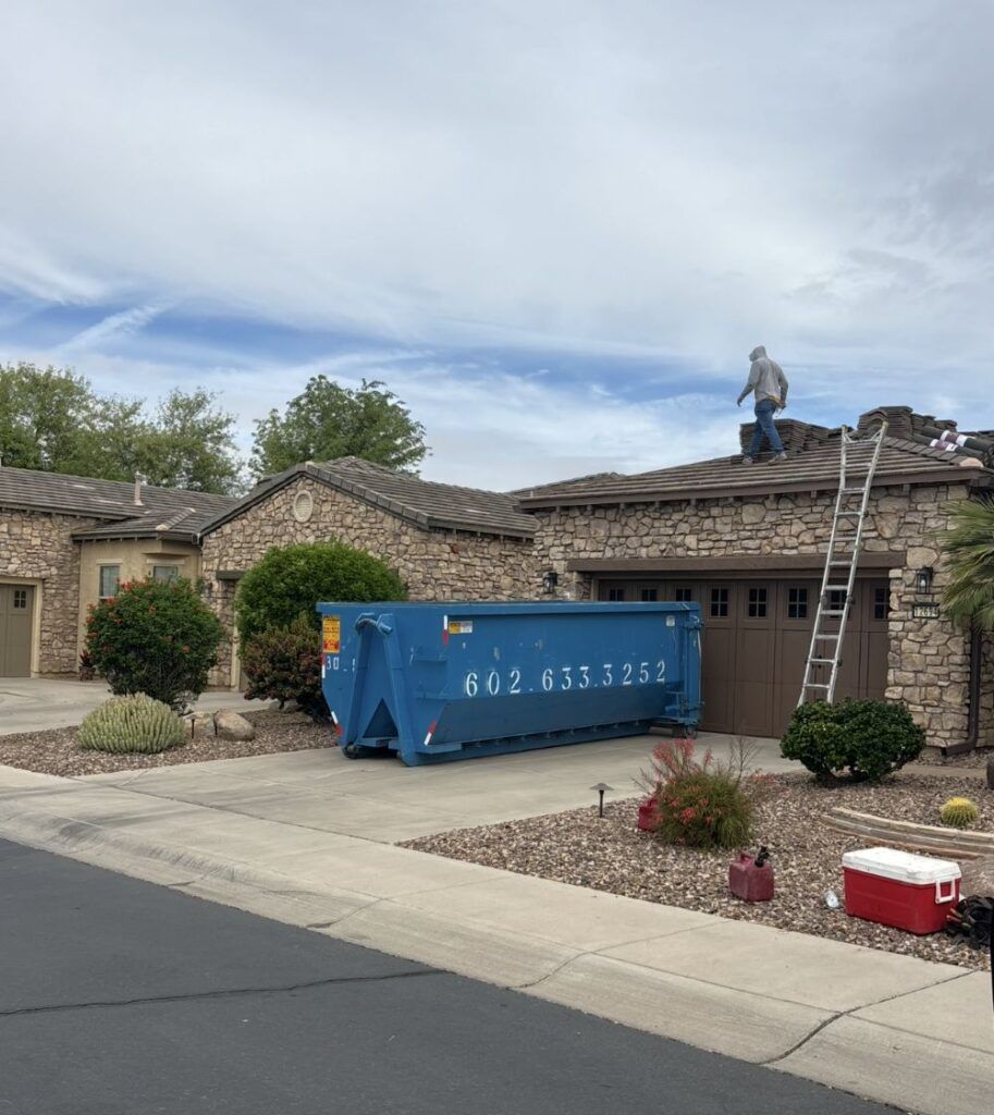 Dumpster rental service for residental home remodels in phoenix